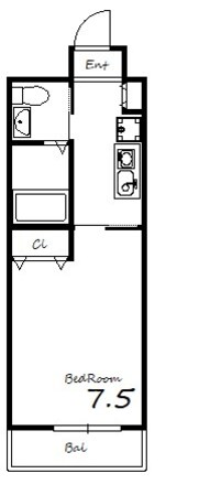 西中島南方駅 徒歩5分 4階の物件間取画像